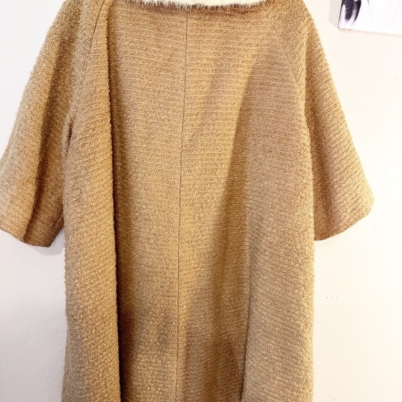 Vintage coat wool‎ blend 60's tan fur collar union label made in USA - Picture 3 of 13